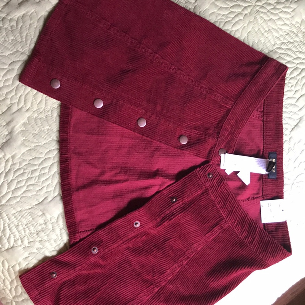 NWT Maroon skater skirt